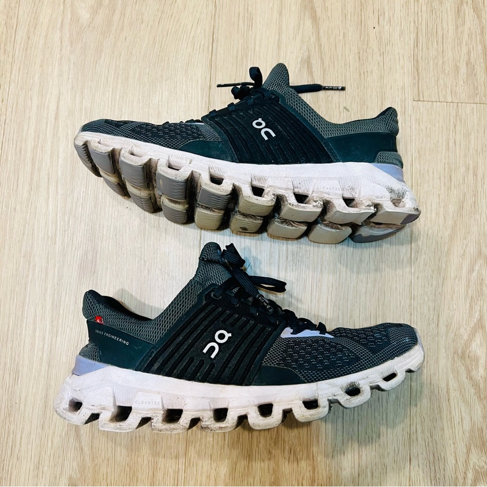 On Running Black and White Sneakers